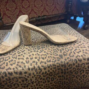 Clear Shu Shop Heels 8.5